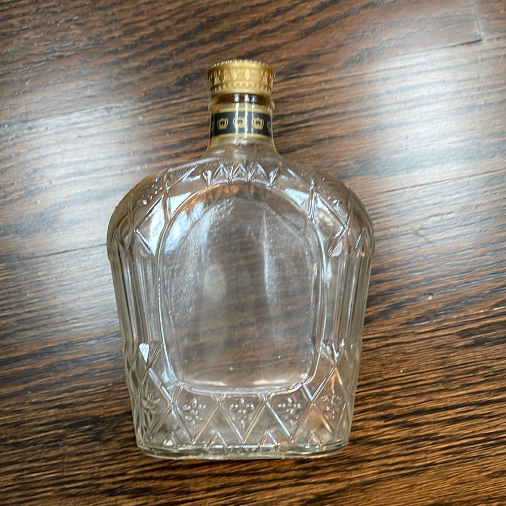 Really old Royal Crown empty bottle. No label. Neck label and Cap perfect.Glass